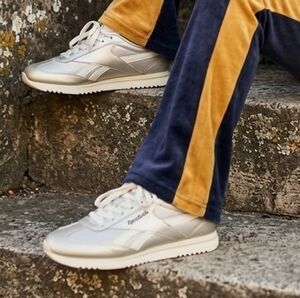 Reebok Fiori Silver Retro Inspired Sneakers